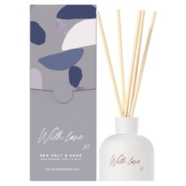 With Love 150ml Reed Diffuser - Sea Salt and Sage