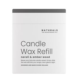 Naturals 400g Candle Wax Refill - Neroli & Amber Wood