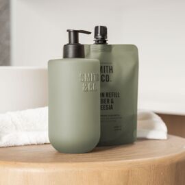 Smith & Co 400ml Hand & Body Wash Refill - Amber & Freesia