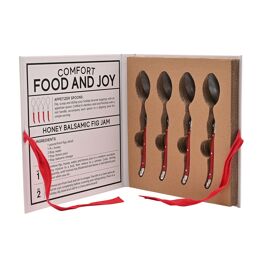 Santa Barbara Festive Red Charcuterie Spoons