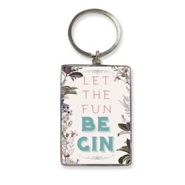 **MULTI 6** Keyring Let The Fun Be Gin