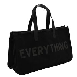 Santa Barbara Black Canvas Tote Bag - Everything