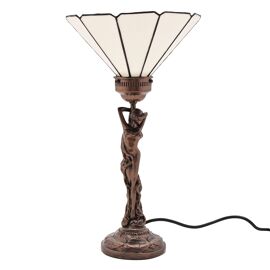Juliana Jugendstil Bronze Figur Stehlampe