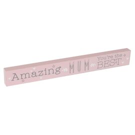 **MULTI 6** 'Love Life' Plaque "Amazing Mum You're..."