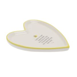 **MULTI 3** Love Life Heart Shaped Trinket Tray - Friendships