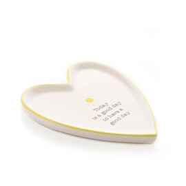 **MULTI 3** Love Life Heart Shaped Trinket Tray - Today