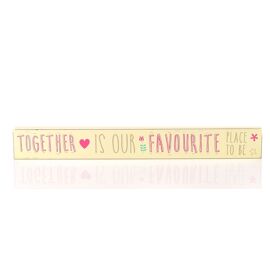 **MULTI 6** 'Love Life' Plaque 'Together'