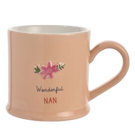 Love Life Embossed Mug - Nan