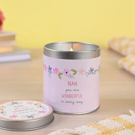 Love Life Tin Candle 8cm x 7.5cm - Nan