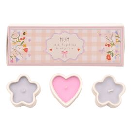 Love Life Set Of 3 Mini Candles - Mum