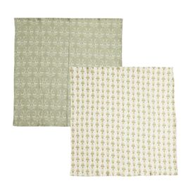 Morris & Co Baby Set of 2 Muslins - Sage