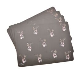 Meg Hawkins Set of 4 Placemats Stag
