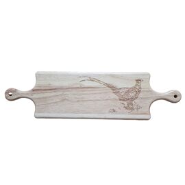 **MULTI 2** Meg Hawkins Rubber Wood Engraved Serving Board - Pheasant