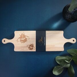 **MULTI 2** Meg Hawkins Rubber Wood Engraved Serving Board - Bee