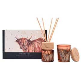 Meg Hawkins Mini Candle & Diffuser Set Highland Cow