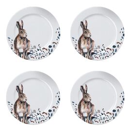 Set of 4 Hare Side Plates 19 cm