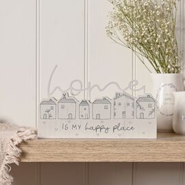 **MULTI 3** Moments Houses Mantel Plaque - Home