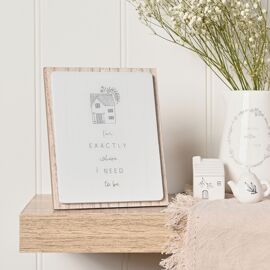 **MULTI 3** Moments Layered Plaque - Where I Need To Be