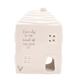 Moments Ceramic House Tea Light Holder - Friends