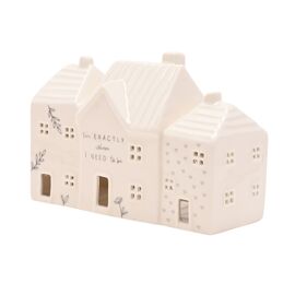 Moments Ceramic House Tea Light Holder - Where I Need To Be