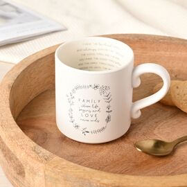 Moments Mug With Inside Words - Family