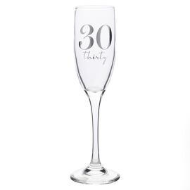 Milestones Champagne Flute 30th Birthday