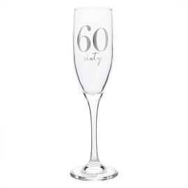 Milestones Champagne Flute 60th Birthday