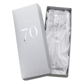 Milestones Champagne Flute 70th Birthday