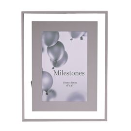 Milestones Mirror Border Frame 4" x 6" - Plain