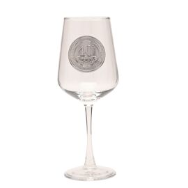 Milestones Badged Wine Glass - 40