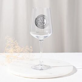 Milestones Badged Wine Glass - 60