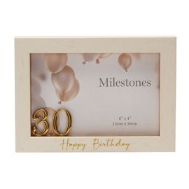 Milestones 3D Number Frame 6" x 4" - 30