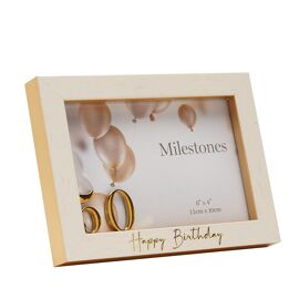 Milestones 3D Number Frame 6" x 4" - 50