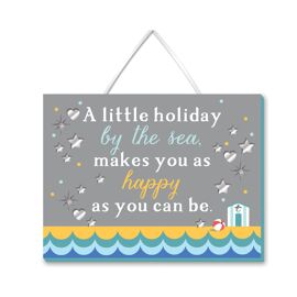 **MULTI 2** Plaque A Little Holiday By The Sea