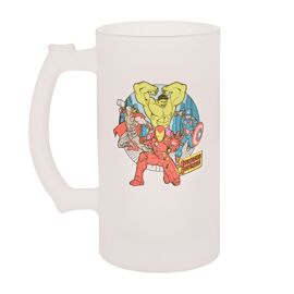 Marvel Avengers Glass 16oz - Super Grandad