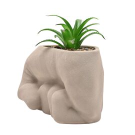 Marvel Hulk Fist Planter With Faux Plant