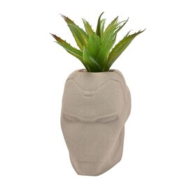 Marvel Iron Man Planter With Faux Plant