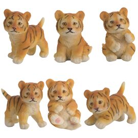 **ASTD MULTI 6** Resin Tiger Cubs Figurine