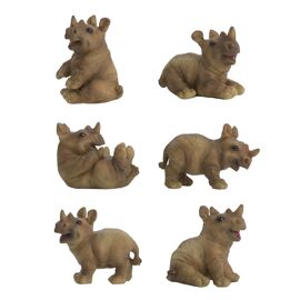 **ASTD MULTI 6** Resin Rhino Calfs Figurine