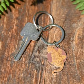 Naturecraft Cheetah Metal Keyring