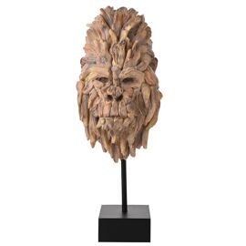 Naturecraft Resin Driftwood Collection Gorilla Head on a Stand