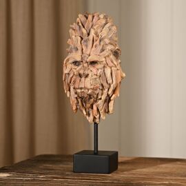 Naturecraft Resin Driftwood Collection Gorilla Head on a Stand