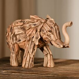 Naturecraft Resin Driftwood Collection Elephant Figurine
