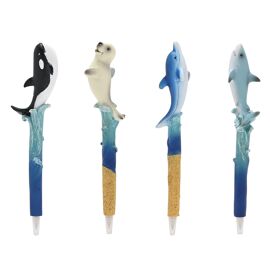 **ASTD MULTI 12** Naturecraft Ocean Animal Pens In CDU - 4 designs