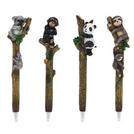 **ASTD MULTI 12** Naturecraft Wild Animals In Tree Pens In CDU - 4 designs