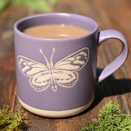 Naturecraft Butterfly Wax Resistant Mug Lavender