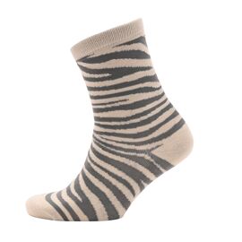 **MULTI 12**Naturecraft Zebra Bamboo & Polycotton Socks Slate