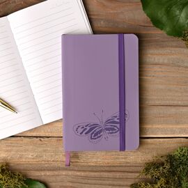 Naturecraft Butterfly Recycled PU Notebook Lavender