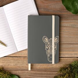 Naturecraft Zebra Recycled PU Notebook Slate