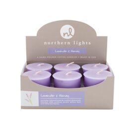 **MULTI 6** Northern Lights Votive Candle CDU - Lavender & Honey